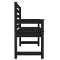 vidaXL Panca da Giardino Nera 109x48x91,5 cm Legno Massello di Pino vidaXL Panca da Giardino Nera 109x48x91,5 cm Legno Massello di Pino