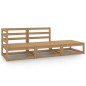 vidaXL Set Salotto da Giardino 3 pz Ambrato in Legno Massello di Pino vidaXL Set Salotto da Giardino 3 pz Ambrato in Legno Massello di Pino