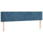 Testiere 2 pz Blu Scuro 100x5x78/88 cm in Velluto Testiere 2 pz Blu Scuro 100x5x78/88 cm in Velluto