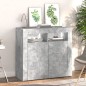 vidaXL Credenza con Luci LED Grigio Cemento 80x35x75 cm vidaXL Credenza con Luci LED Grigio Cemento 80x35x75 cm