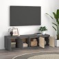 Mobile Porta TV Grigio 156x37x45 cm in Legno Massello di Pino Mobile Porta TV Grigio 156x37x45 cm in Legno Massello di Pino