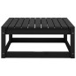 vidaXL Poggiapiedi da Giardino 42x35x45 cm Legno Massello di Pino Nero