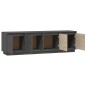 Mobile Porta TV Grigio 156x37x45 cm in Legno Massello di Pino Mobile Porta TV Grigio 156x37x45 cm in Legno Massello di Pino