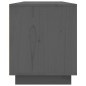 Mobile Porta TV Grigio 156x37x45 cm in Legno Massello di Pino Mobile Porta TV Grigio 156x37x45 cm in Legno Massello di Pino