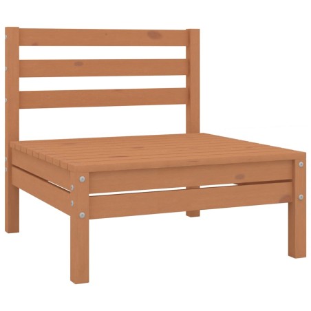 vidaXL Divani Centrali da Giardino 4pz Ambra in Legno Massello di Pino