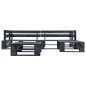 vidaXL Set Divani da Giardino su Pallet 4 pz con Cuscini Grigi Legno