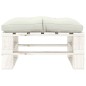 vidaXL Set Salotto da Giardino su Pallet 6 pz e Cuscini Beige in Legno vidaXL Set Salotto da Giardino su Pallet 6 pz e Cuscini Beige in Legno