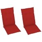 vidaXL Sedie da Giardino Reclinabili 2 pz con Cuscini Massello Acacia vidaXL Sedie da Giardino Reclinabili 2 pz con Cuscini Massello Acacia
