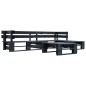 vidaXL Set Divani da Giardino su Pallet 4 pz con Cuscini Rossi Legno vidaXL Set Divani da Giardino su Pallet 4 pz con Cuscini Rossi Legno
