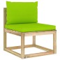 vidaXL Set Salotto Giardino con Cuscini 7 pz in Pino Impregnato