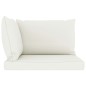 vidaXL Set Salotto da Giardino 5pz con Cuscini Crema