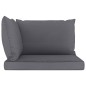 vidaXL Set Salotto da Giardino 6 pz con Cuscini Antracite