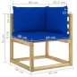 vidaXL Set Salotto Giardino con Cuscini 8 pz in Pino Impregnato vidaXL Set Salotto Giardino con Cuscini 8 pz in Pino Impregnato