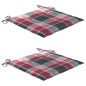 vidaXL Sedie da Giardino Pieghevoli 2 pz con Cuscini Massello Acacia vidaXL Sedie da Giardino Pieghevoli 2 pz con Cuscini Massello Acacia