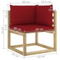 vidaXL Set Salotto Giardino con Cuscini 10 pz in Pino Impregnato vidaXL Set Salotto Giardino con Cuscini 10 pz in Pino Impregnato