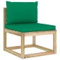 vidaXL Set Salotto Giardino con Cuscini 8 pz in Pino Impregnato vidaXL Set Salotto Giardino con Cuscini 8 pz in Pino Impregnato