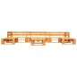vidaXL Set Divani da Giardino su Pallet 6 pz Marrone Miele in Legno