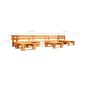 vidaXL Set Divani da Giardino su Pallet 6 pz Marrone Miele in Legno