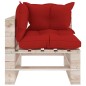 vidaXL Salotto da Giardino su Pallet 8 pz con Cuscini in Legno di Pino