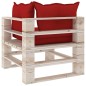 vidaXL Salotto da Giardino su Pallet 8 pz con Cuscini in Legno di Pino