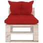 vidaXL Salotto da Giardino su Pallet 8 pz con Cuscini in Legno di Pino