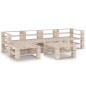 vidaXL Set Salotto Giardino in Pallet 6 pz in Legno di Pino vidaXL Set Salotto Giardino in Pallet 6 pz in Legno di Pino