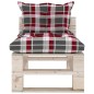 vidaXL Set Salotto Giardino su Pallet Cuscini 5 pz in Legno di Pino vidaXL Set Salotto Giardino su Pallet Cuscini 5 pz in Legno di Pino