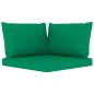 vidaXL Set Salotto da Giardino 5 pz con Cuscini Verdi