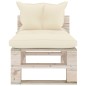 vidaXL Salotto da Giardino su Pallet 8 pz con Cuscini in Legno di Pino vidaXL Salotto da Giardino su Pallet 8 pz con Cuscini in Legno di Pino
