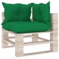 vidaXL Set Salotto Giardino su Pallet Cuscini 5 pz in Legno di Pino vidaXL Set Salotto Giardino su Pallet Cuscini 5 pz in Legno di Pino