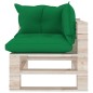 vidaXL Set Salotto Giardino su Pallet Cuscini 5 pz in Legno di Pino vidaXL Set Salotto Giardino su Pallet Cuscini 5 pz in Legno di Pino