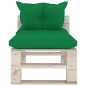 vidaXL Set Salotto Giardino su Pallet Cuscini 5 pz in Legno di Pino vidaXL Set Salotto Giardino su Pallet Cuscini 5 pz in Legno di Pino