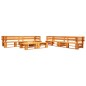 vidaXL Set Divani da Giardino Pallet 6 pz con Cuscini Grigi in Legno vidaXL Set Divani da Giardino Pallet 6 pz con Cuscini Grigi in Legno