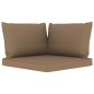 vidaXL Set Salotto da Giardino 6 pz con Cuscini Tortora