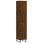 vidaXL Credenza Rovere Marrone 34,5x34x180 cm in Legno Multistrato vidaXL Credenza Rovere Marrone 34,5x34x180 cm in Legno Multistrato