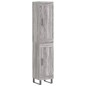 vidaXL Credenza Grigio Sonoma 34,5x34x180 cm in Legno Multistrato vidaXL Credenza Grigio Sonoma 34,5x34x180 cm in Legno Multistrato