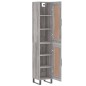 vidaXL Credenza Grigio Sonoma 34,5x34x180 cm in Legno Multistrato vidaXL Credenza Grigio Sonoma 34,5x34x180 cm in Legno Multistrato