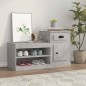 vidaXL Scarpiera Grigio Cemento 100x42x60 cm in Legno Multistrato vidaXL Scarpiera Grigio Cemento 100x42x60 cm in Legno Multistrato