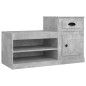 vidaXL Scarpiera Grigio Cemento 100x42x60 cm in Legno Multistrato vidaXL Scarpiera Grigio Cemento 100x42x60 cm in Legno Multistrato
