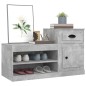 vidaXL Scarpiera Grigio Cemento 100x42x60 cm in Legno Multistrato vidaXL Scarpiera Grigio Cemento 100x42x60 cm in Legno Multistrato