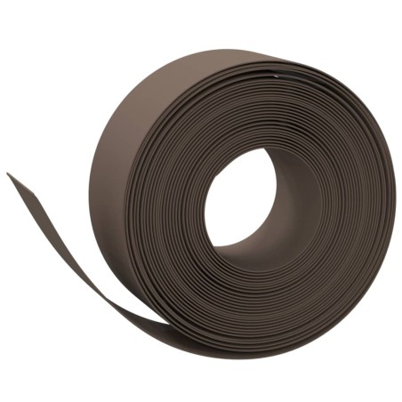 vidaXL Bordatura da Giardino Marrone 10 m 20 cm in Polietilene