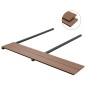 vidaXL Pavimento Esterni WPC Pieno Accessori 26m² 2,2m Marrone Chiaro vidaXL Pavimento Esterni WPC Pieno Accessori 26m² 2,2m Marrone Chiaro