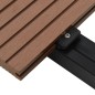 vidaXL Pavimento Esterni WPC Pieno Accessori 26m² 2,2m Marrone Chiaro vidaXL Pavimento Esterni WPC Pieno Accessori 26m² 2,2m Marrone Chiaro
