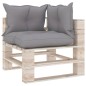 vidaXL Salotto da Giardino su Pallet 8 pz con Cuscini in Legno di Pino