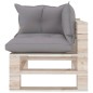 vidaXL Salotto da Giardino su Pallet 8 pz con Cuscini in Legno di Pino