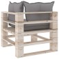 vidaXL Salotto da Giardino su Pallet 8 pz con Cuscini in Legno di Pino