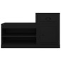 vidaXL Scarpiera Nera 100x42x60 cm in Legno Multistrato vidaXL Scarpiera Nera 100x42x60 cm in Legno Multistrato