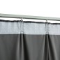 Tende Oscuranti con Ganci 2 pz Antracite in Velluto 140x175 cm Tende Oscuranti con Ganci 2 pz Antracite in Velluto 140x175 cm