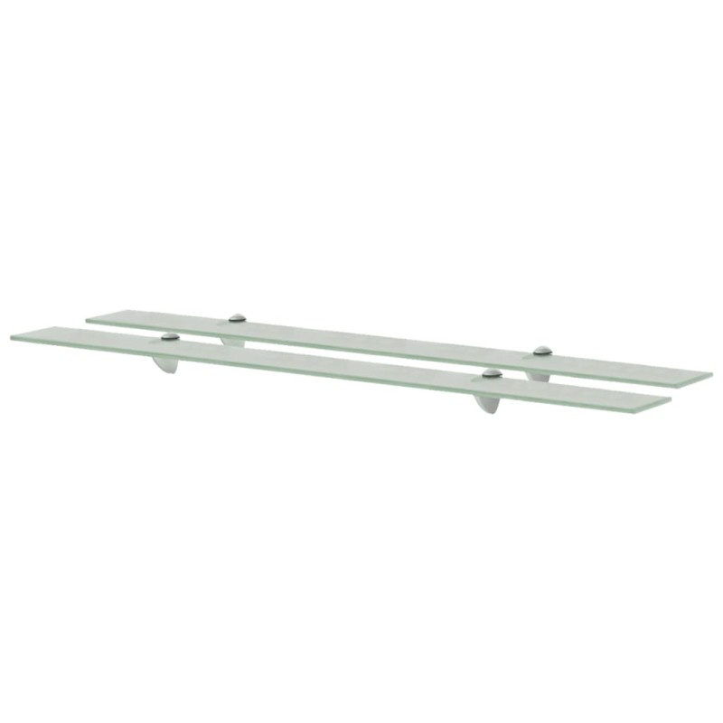 vidaXL Mensole Galleggianti 2 pz in Vetro 100x10 cm 8 mm vidaXL Mensole Galleggianti 2 pz in Vetro 100x10 cm 8 mm