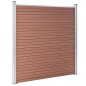 vidaXL Pannelli Recinzione 6 Quadrati 1 Inclinato 1138x186cm Marrone vidaXL Pannelli Recinzione 6 Quadrati 1 Inclinato 1138x186cm Marrone